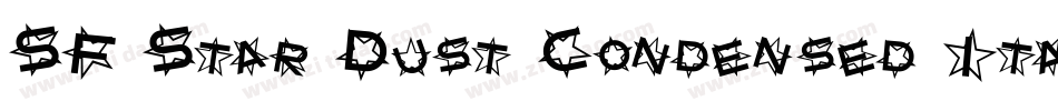 SF Star Dust Condensed Italic字体转换